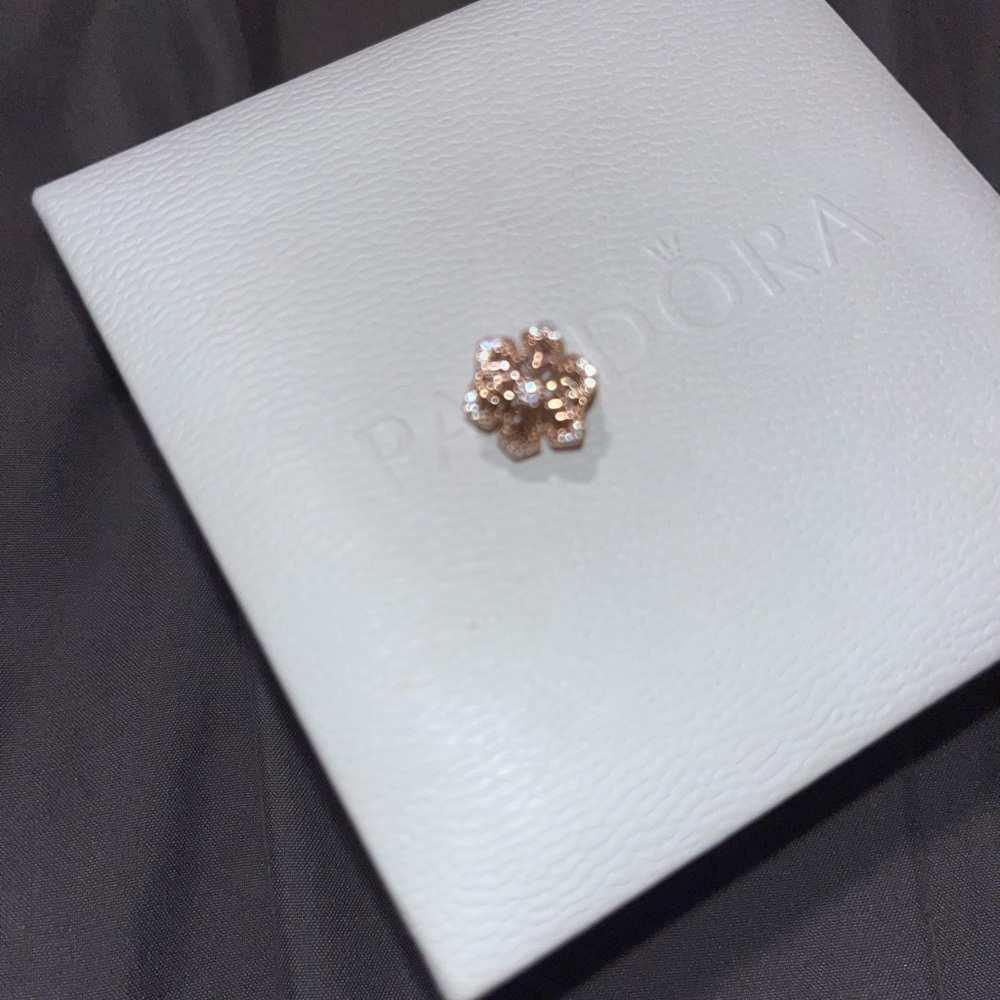 Pandora Rose Gold Floral charm
